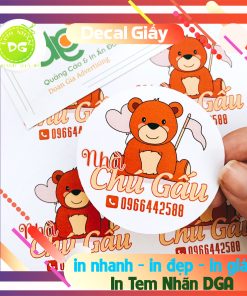 "1 Lốc" Decal Giấy-Tem Giấy