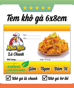 in Tem Nhãn khô gà