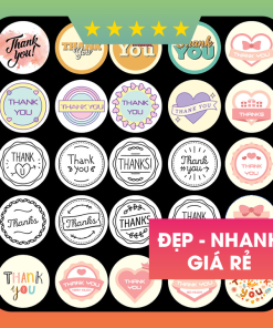 Tem thank you Decal Giấy