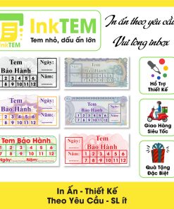 [Sẳn] 230 Tem Bảo Hành InkTEM, Vỡ, Bể Khổ A4 - Kt: 2x1cm