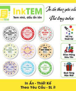 [Sẳn] 400 Tem Bảo Hành InkTEM Decan, Vỡ, Bể Sẳn Khổ A4 Kt: 1cm