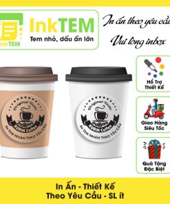 [COMBO] 500 Tem In Nhãn Decan Dán Trong Suốt InkTEM, Chống Nước Thiết Kế  - Kt: 3cm