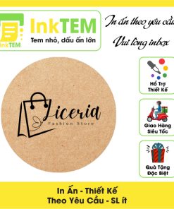 [ IN ] Tem Nhãn Giấy InkTEM Kraft, Xi Măng, Da Bò Decan Dán Thiết Kế Theo Yêu Cầu Số Lượng Ít Khổ A3