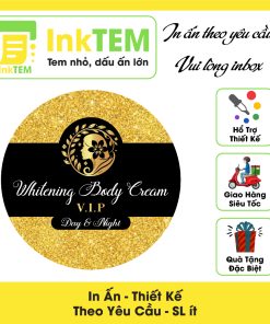 In 100 Tem Nhãn Giấy Decan Dán InkTEM , Hủ Kem, Trộn, Cốt Body - Nhiều Kích Thước - Mẫu 19-24