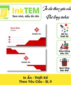 [IN] Ấn Namecard, Danh Thiếp, Tích Điểm Card Visit InkTEM Kt: 8.8x5.3cm Sl:500c Và Mẫu Thiết Kế
